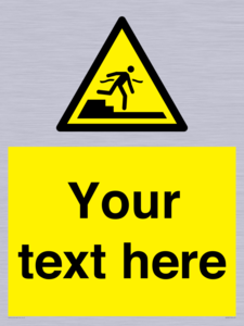 Custom warning Submerged step or steps